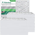 Filterbuy 8x20x4 (12-Pack) 8 AC Filters Air Pleated HVAC Furnace MERV