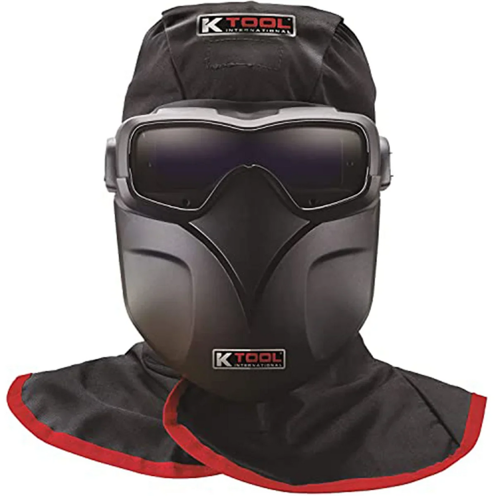 Darkening Auto for Tool Adjustable International Kit Garages, Bump and Lightweight, K /Red Repair Shops, 70046 Hood, Shield Bag, Goggle 5-13 Shades, Carrying Fire DIY, and Welding Cap, Retardant