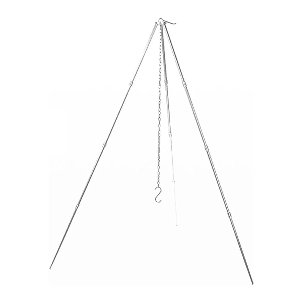 Picnic Aluminum Alloy Folding Stand BBQ Campfire Bracket Tripod for Rack Bonfire Detachable Pot Arealer Portable Hung Camping