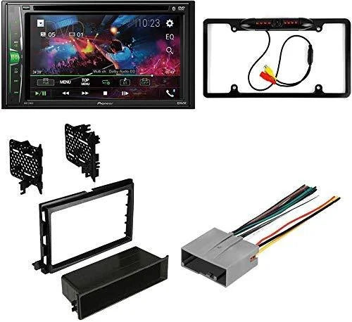 Touchscreen Camera/Installation Digital Stereo DIN AM/FM Ford KIT4716 for 2005-2007 W/ Kit/in-Dash Double Bluetooth/Backup Media Focus Receiver 6.2" Pioneer AVH-241EX DVD/CD Car with Bundle
