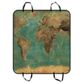 inches 54x60 Pet Seat and Mat Cargo World Hammock Style Map Dog Vintage GCKG SUV Car Trunk Seat Pattern Cover Car Mat Cars Mat Trucks For