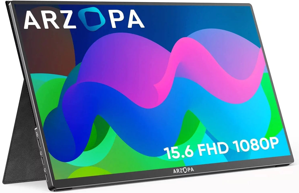 Monitor - 1080P Display GAMUT HDMI Laptop IPS External Screen FHD A1 Computer Monitor USB 15.6'' C Portable Arzopa Portable