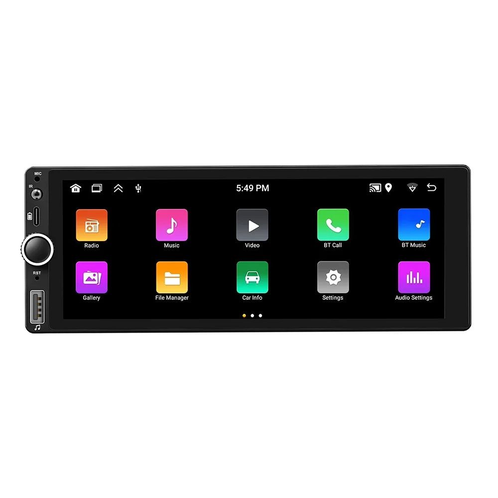 Auto + Link Android - Backup WiFi, Android 13 Car Screen Navigation, 7 Wireless Touch AHD GPS Mirror Radio inch Microphone Camera Single and Din Stereo [2+32G] -