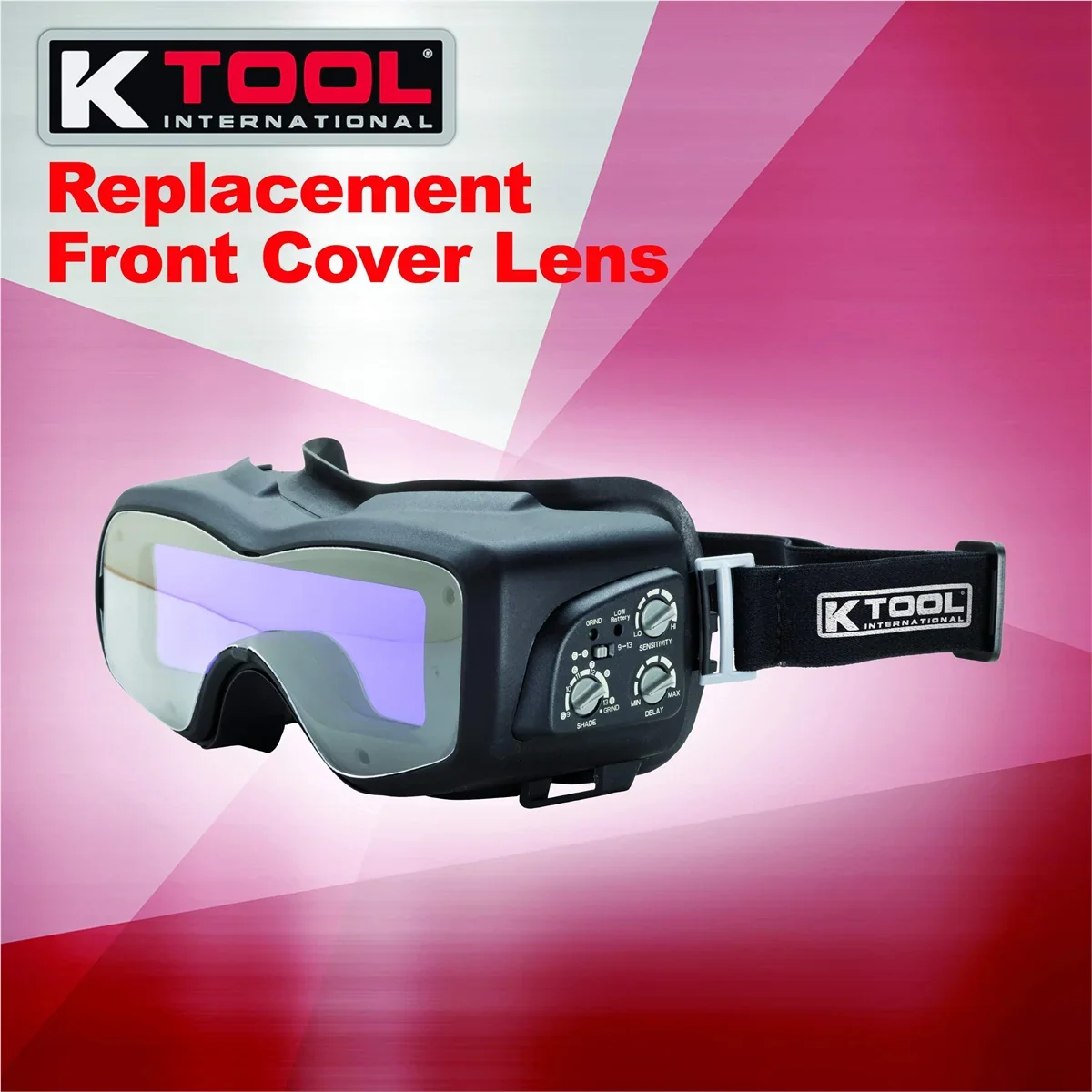 Darkening Auto for Tool Adjustable International Kit Garages, Bump and Lightweight, K /Red Repair Shops, 70046 Hood, Shield Bag, Goggle 5-13 Shades, Carrying Fire DIY, and Welding Cap, Retardant