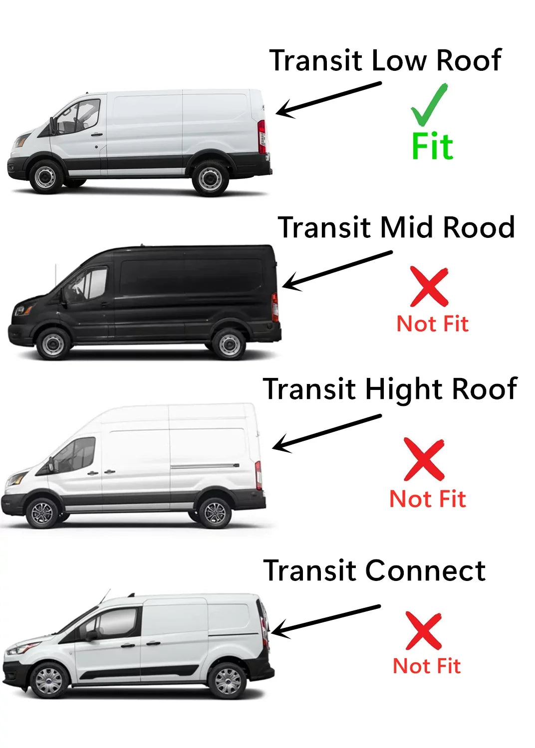 Front Door Driver Van Window Transit Left Ford Glass 2015-2022 Low-Roof with 83.2" Compatible Models Side Door