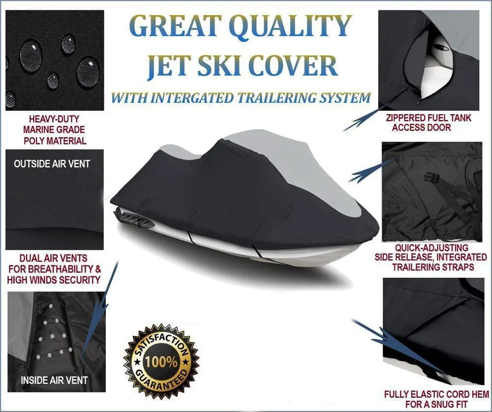 Cover HEAVY-DUTY Venture 1995-1998 OF Wave Trailerable 760 JETSKI Compatible Cover TOP 700 Jet /Grey LINE / SUPER THE Ski YAMAHA for PWC