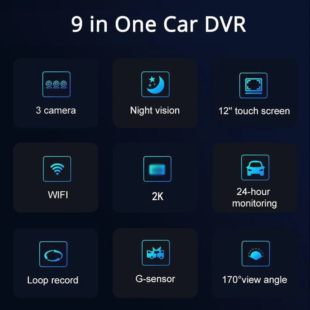 Safety Rearview Clear Car Recorder, Recorder Dcenta Camcorder, Dashcam Auto Camera, Wide Mirror Angle
