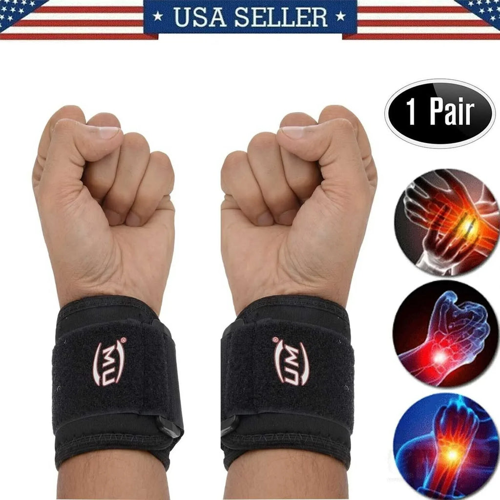 Wraps Training Gym Lifting 2X Long Hand Support Workout Wrist Weight Straps