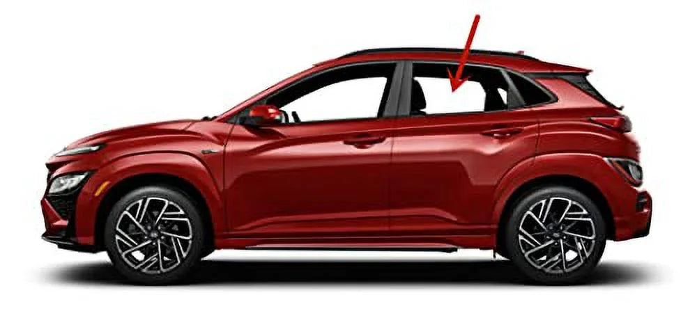 KONA Electric Drier Compatible / Models Door / with N KONA KONA Rear Hyundai 2018-2023 Left Side Door Glass Window