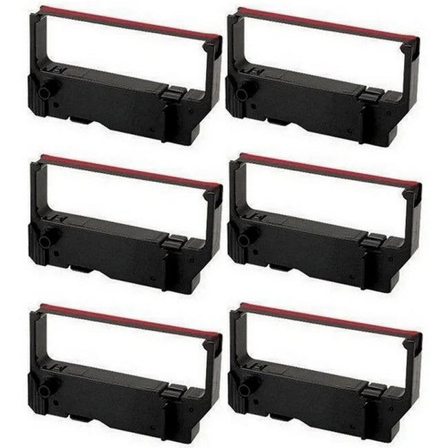 Compatible for MP-200 Ribbons Printer Series/MP-235/MP-242/MP-292/MP-512/SP-200 Star-Micronics Series/SP-212/SP-242/SP-500/SP-2000 /Red P.O.S. PrinterDash (67115) (6/PK) Replacement