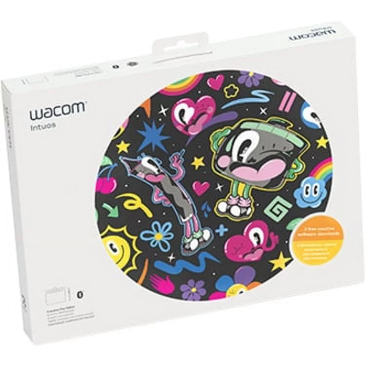 for & Software Wacom with (medium) Included, Graphics Drawing PC, Mac, Chromebook Tablet Intuos Android (CTL6100WLK0 Wireless
