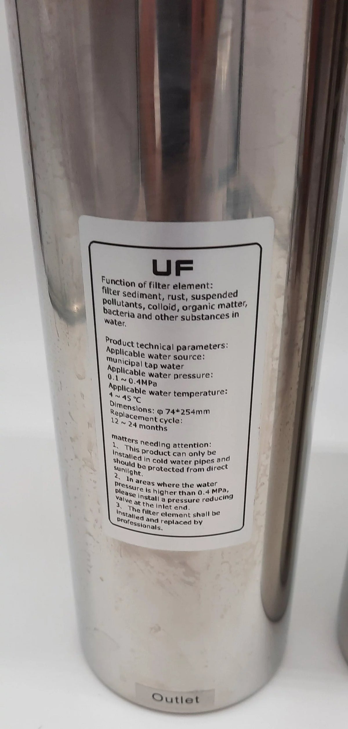 Water Marine stainless Potable Ultra steel stages 3 filtration system