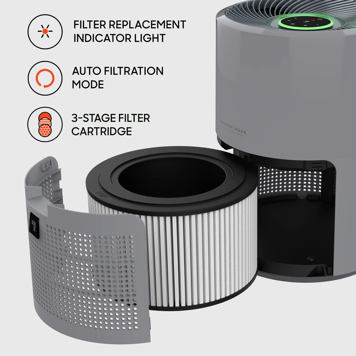 Gray Air Image True to (New) up Purifier, Sq. Ft., Covers Sharper HEPA 350