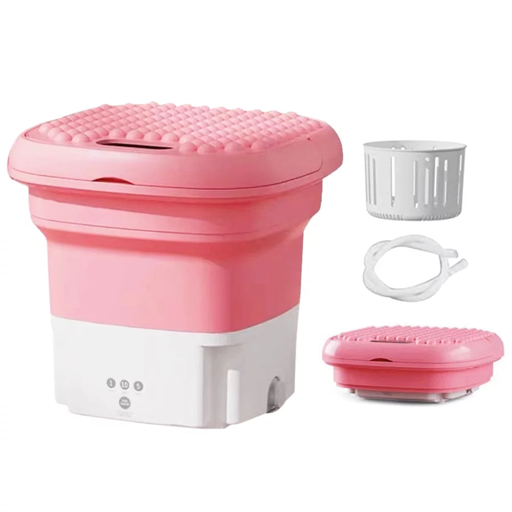 with Automatic Drain Imitation Purpose Hole Pulsator Portable Folding Fruit Forward Household Elution Wash and Small Dual Reverse Hand