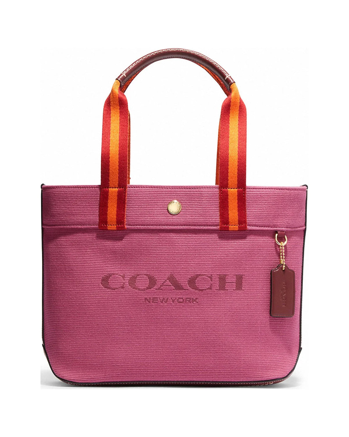 Canvas Handbag Raspberry Women's Multi) Coach Small (Light Tote