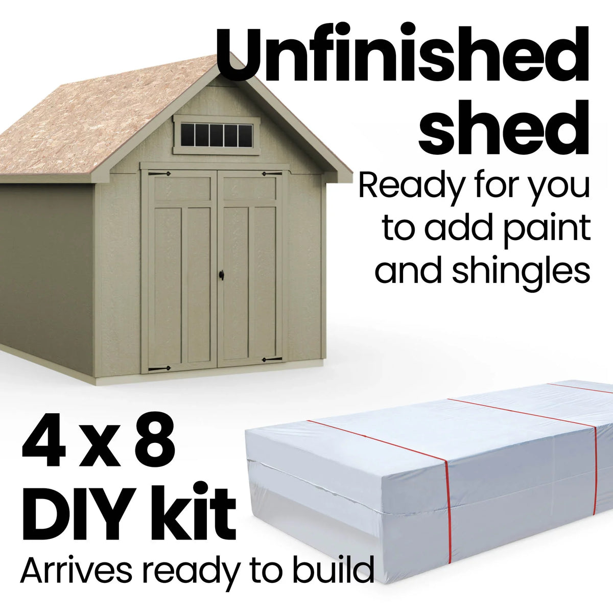 Storage ft. 8 Tribeca (Floor ft. 12 Home Included) Handy Products Shed Wood x