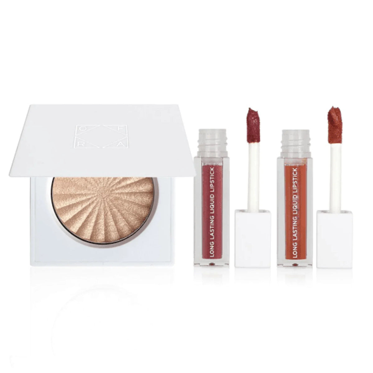 Set - & Lipstick piece - Heatwave - OFRA Winter Holiday set Highlighter 3