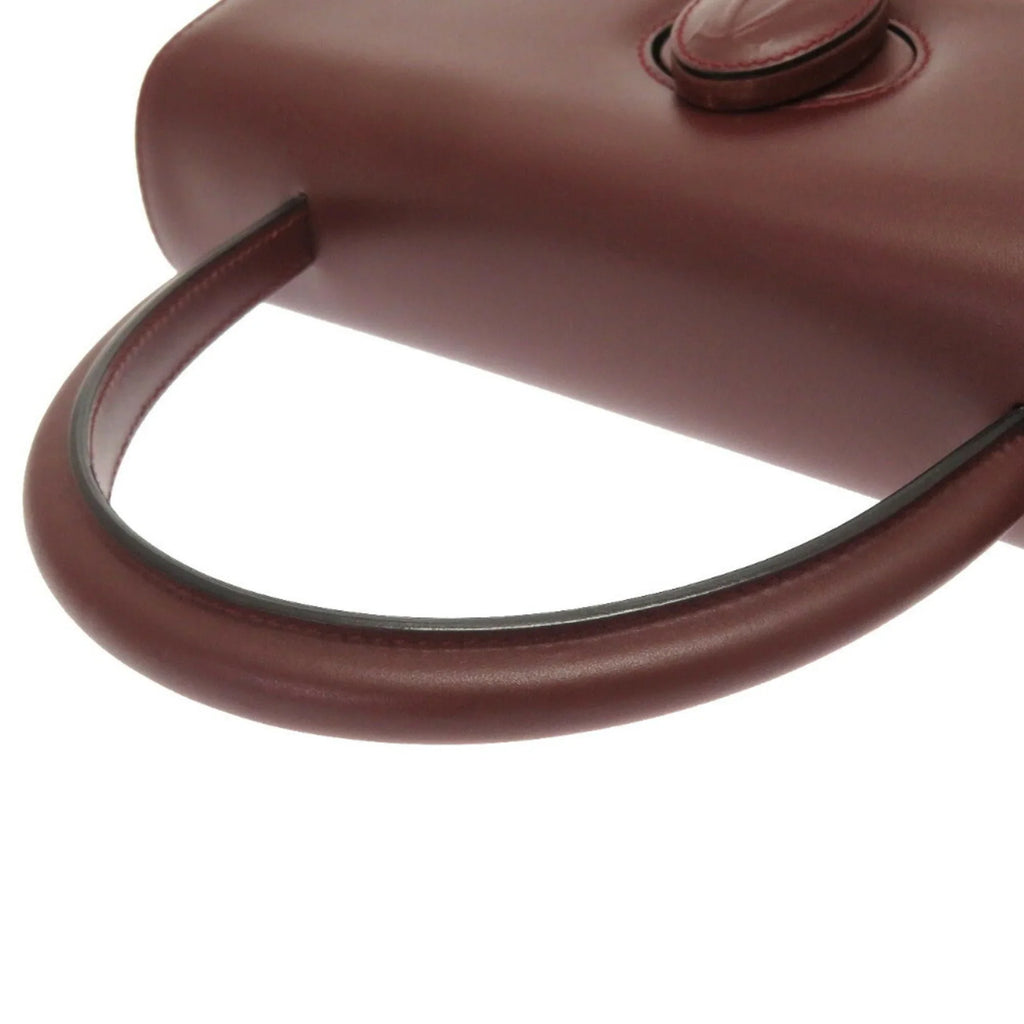 red line Cartier (Good) handbag must Pre-Owned bordeaux leather