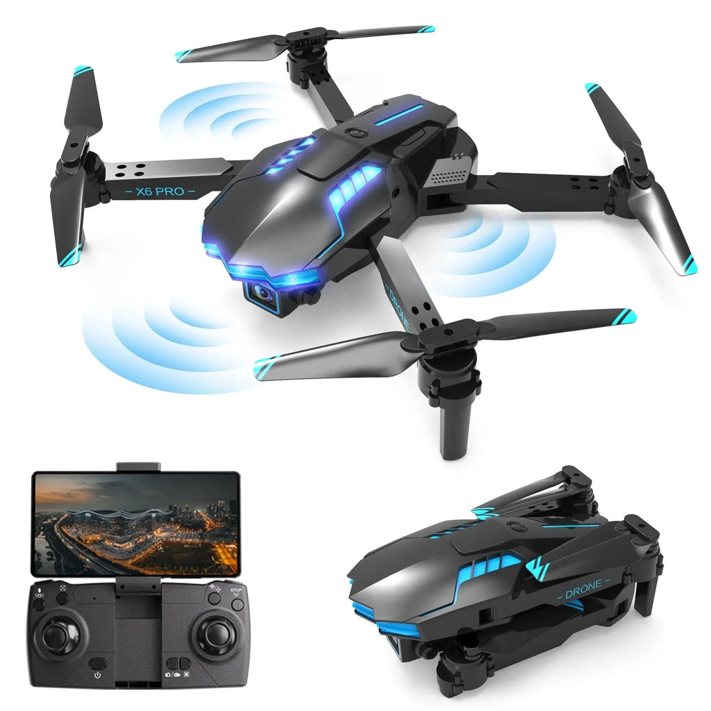 Avoidance Headless Obstacle Kids RC Off HD StartSmart And 4K Adults RC Stunt With Show WiFi Dual Camera Quadcopter Button One For Foldable Mini FPV Track Mode Airplane