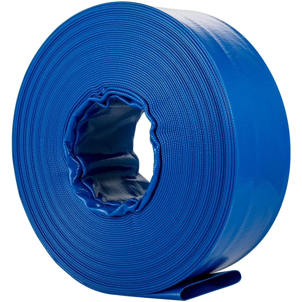 Blue Ideal Clamps, Hose, Discharge for & VEVOR Weather-proof Heavy Flat Lay 105', & Swimming Fabric Transfer, with Water 1-12" Hose, Backwash Hose Drain Burst-proof, Pool Duty x