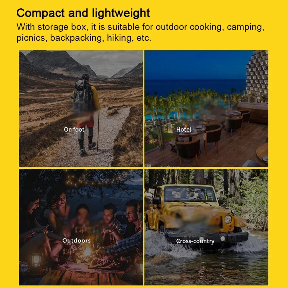 High Hiking Backpacking Camping Gases, for Picnic Stove, Cooking Windproof Tomshoo 6800W Valve Adjustable