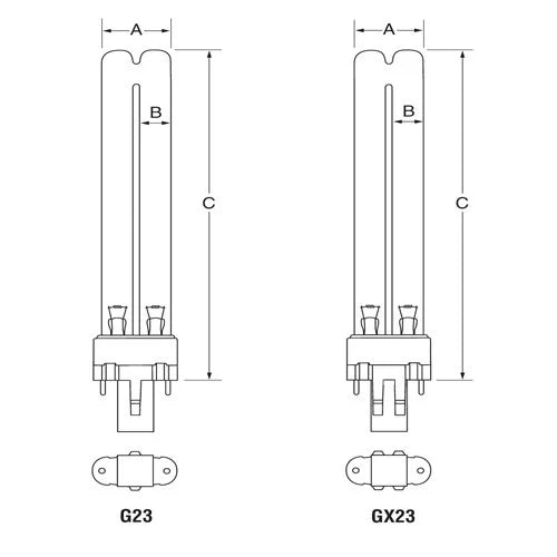 Pressure USHIO Lamp Germicidal Mercury-Arc Low 9W GPX9