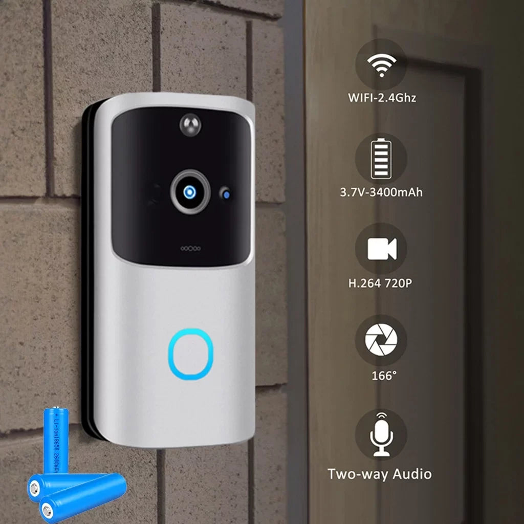 Doorbell Vision for Camera Speaker Night & Doorbell Wireless Hd Ios&Android Wifi Operated Video Audio Motion
