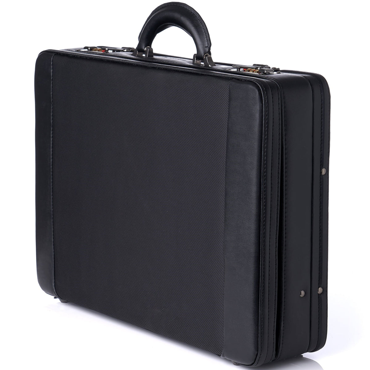 Lock Hard Dual Side Combination Expandable Attache Case Alpine Briefcase Swiss