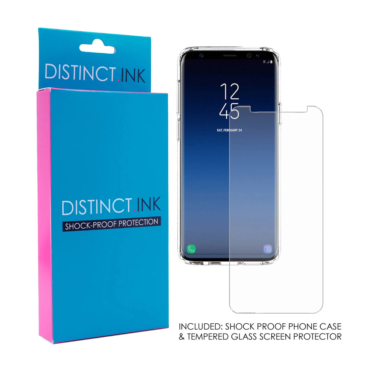 Back, Protector Glass PLUS Makes Possible DistinctInk Hybrid Galaxy Acrylic Faith Samsung S9+ for Screen - Does Bumper, TPU Case - (6.2" Shockproof Screen) Make Tempered Easy Clear 1:37 Luke - Not