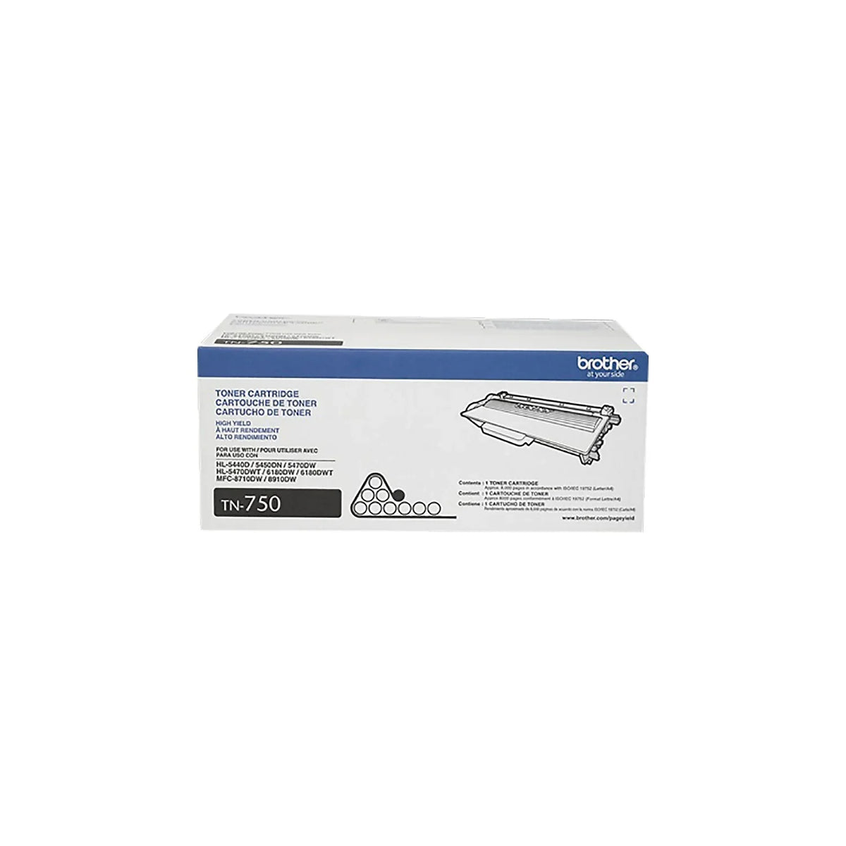 Toner TN7502PK High-yield Cartridge, Printer Brother Genuine