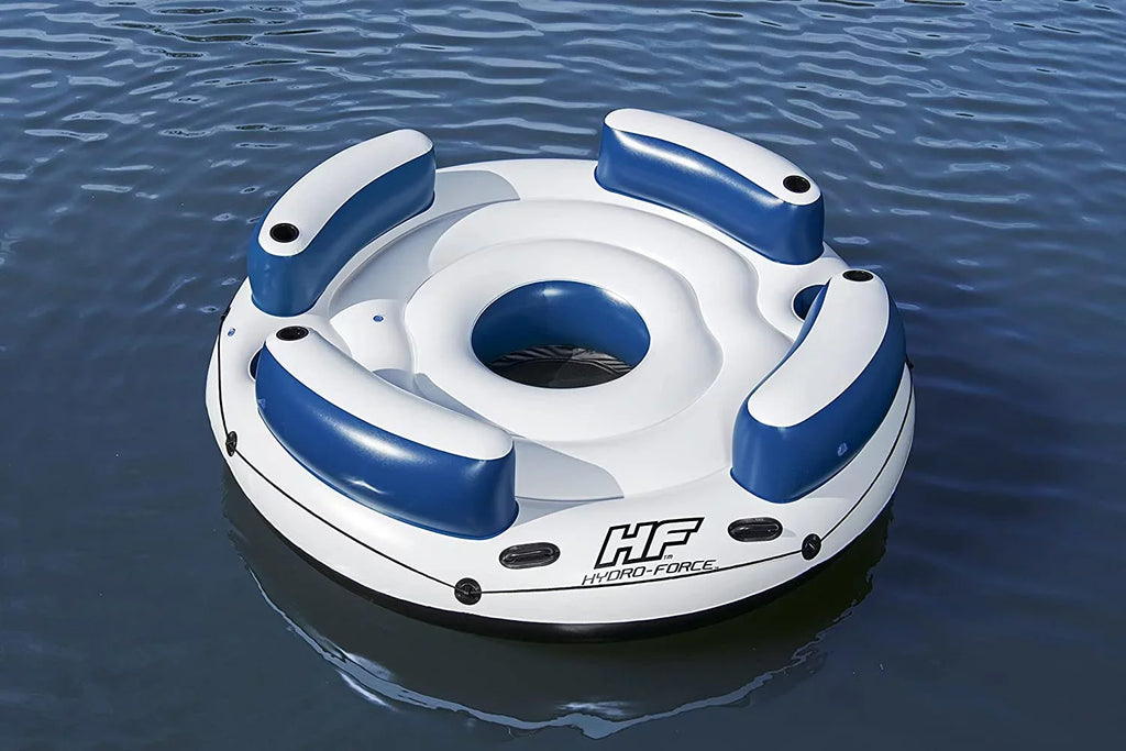 Inflatable Island 4-Person Lazy DayZ Hydro-Force Party