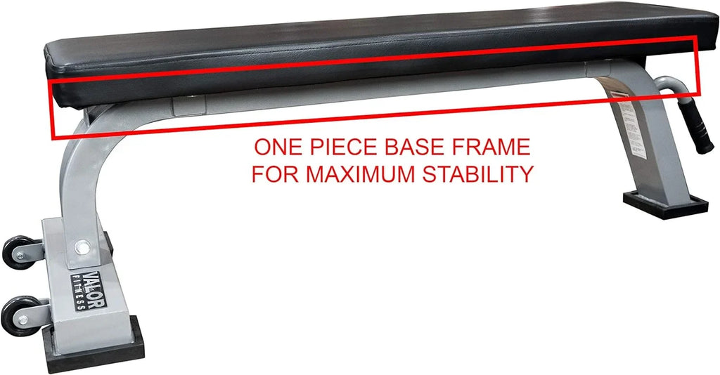 High Steel And - With Padding Flat Bench Gym Home Weight Frame Flat Solid For Great Bench Benches Density Workout Or -