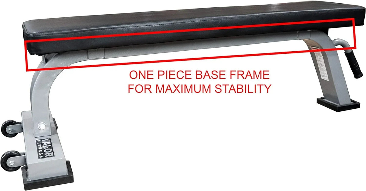 High Steel And - With Padding Flat Bench Gym Home Weight Frame Flat Solid For Great Bench Benches Density Workout Or -