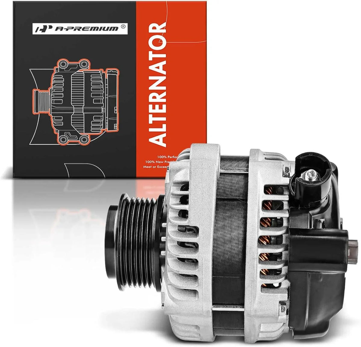 Replace# V6 2012-2015, Honda with 2011-2013, Pulley, Compatible Alternator 3.5L, 12V A-Premium CW 130Amp Ridgeline 2012-2014, 6-Groove Pilot 31100-RV0-A01 Odyssey