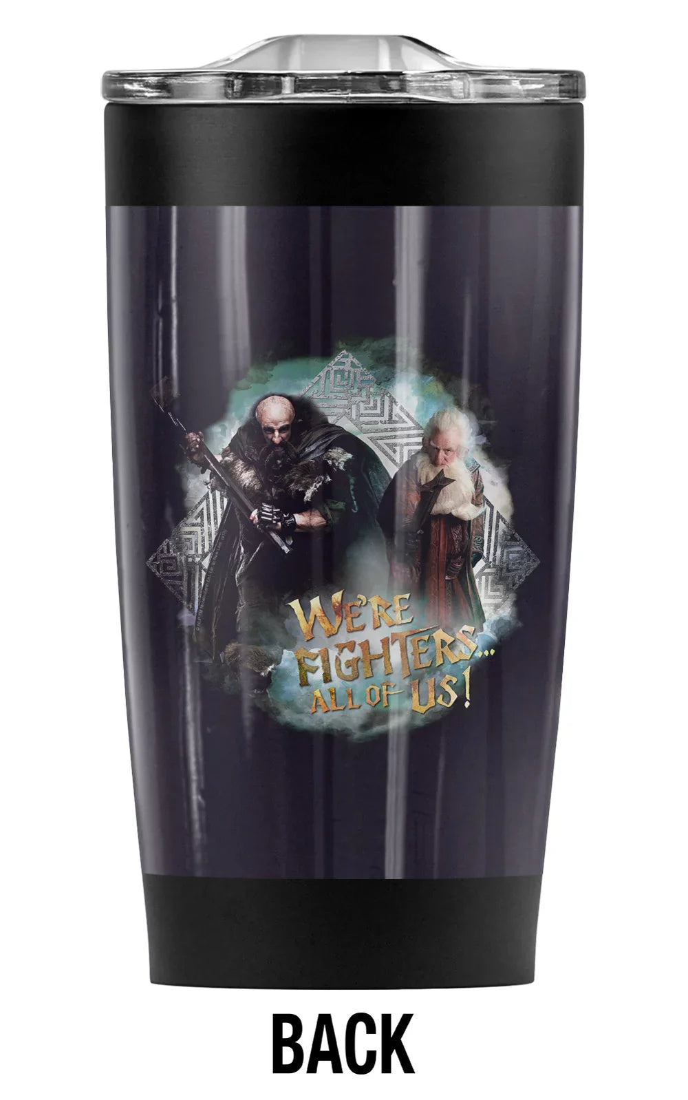 Travel Beverages 20 Hobbit/We Hot Vacuum with Coffee Stainless oz Lid and Double | Mug/Cup, Drinks Great Tumbler Steel Leakproof Cold for Are The Fighers Insulated Wall & Sliding