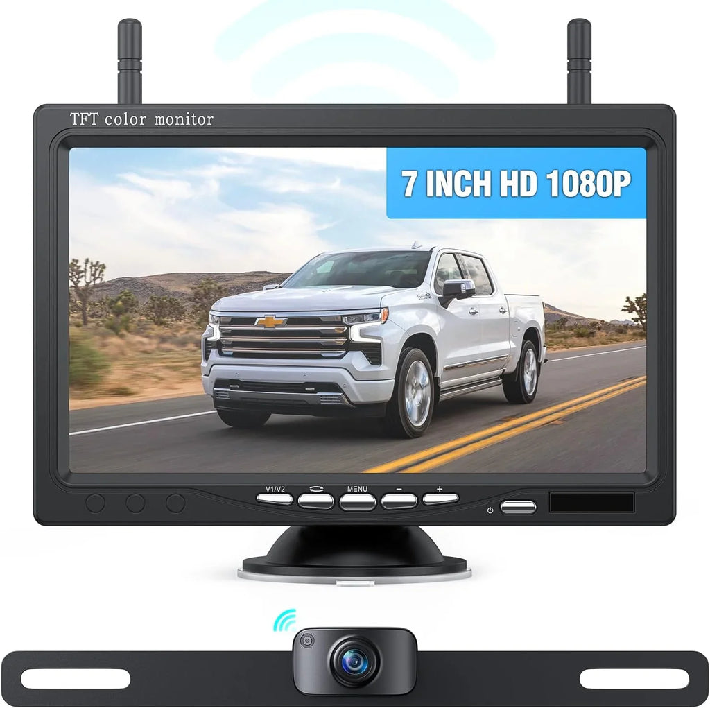 HD Backup Camera 7 RV/Trailer/Truck/Van for 1080P AWT7 IR eRapta Wireless Night Monitor Vision IP69 Inch Waterproof