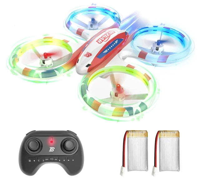 Boys, White Drone Mini Kids, Drones Drone Stunt 2.4GHz Refurbished RC Glow Drone, for Bezgar Drone Kids Stunt up for Indoor HQ051