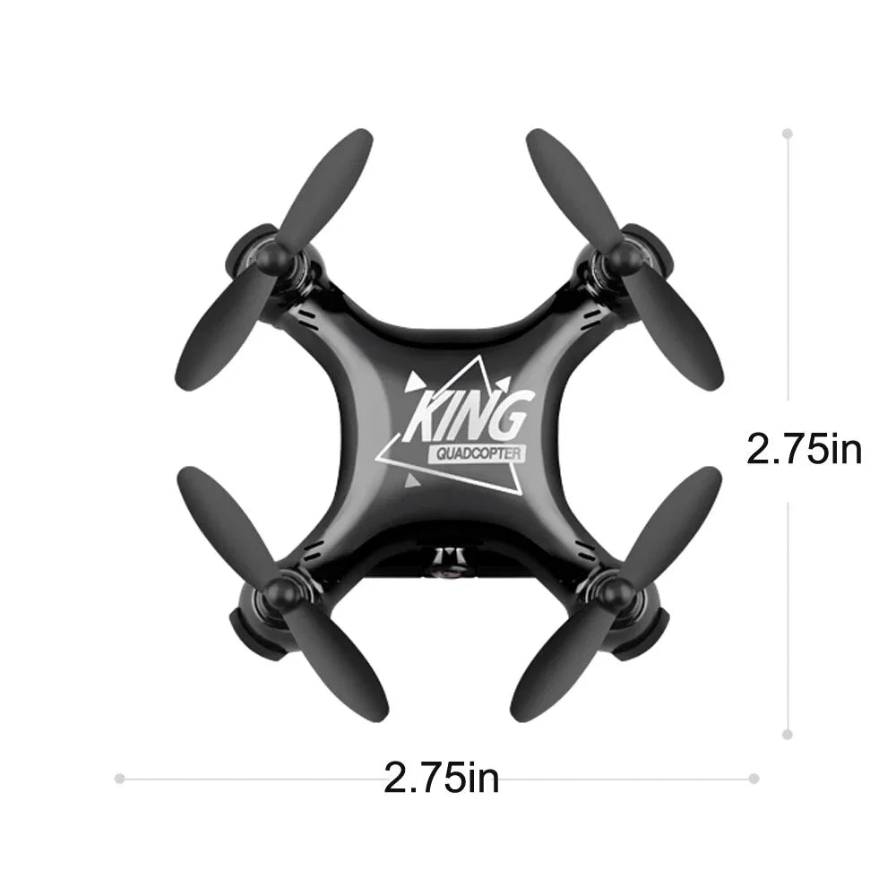 RC 2pcs Drone Gift Beginners Mini Drones Toys for and Landing Kids,RC for Foldable Quadcopter Aircraft Click and Batteries,Headless Suitable Camera With Take-off One K01 HD