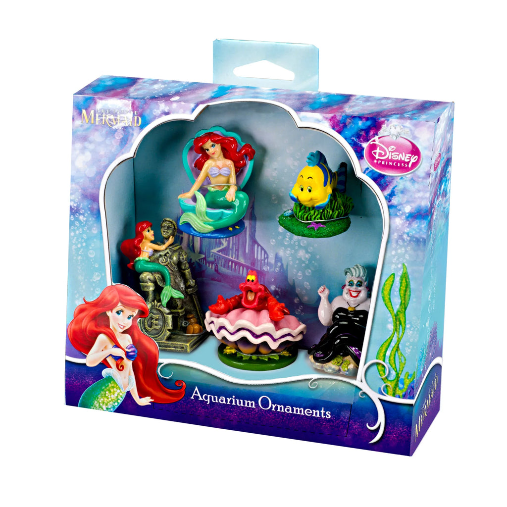 5-Piece for Mermaid Aquariums Penn-Plax Little Ornaments Resin Mini