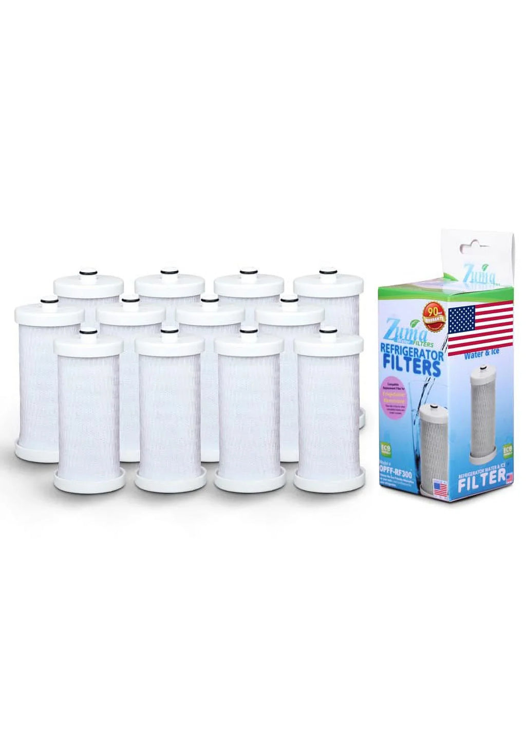 , Water Ice Model - - 12 and U.S.A. NGRG-2000 Filter Compatible Pack Made # OPFF-RF300 in ZUMA with , Brand , Frigidaire®