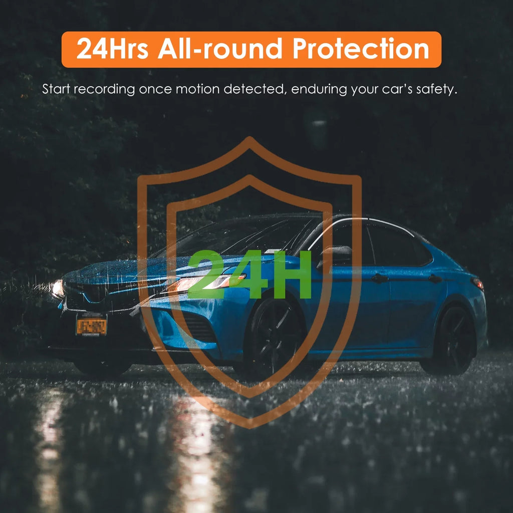 170° DVR Night Monitor Vision, Angle Car Dual Recorder G-Sensor, with Lens Camera Parking 4K Cam HD Dash iMounTEK