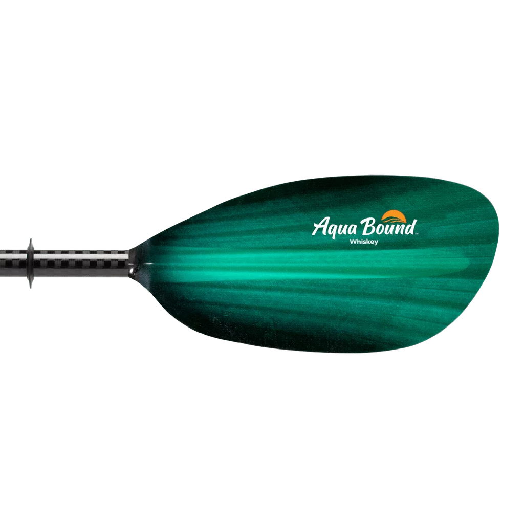 Straight Shaft Bound 2-Piece Whiskey Kayak Fiberglass Aqua Paddle