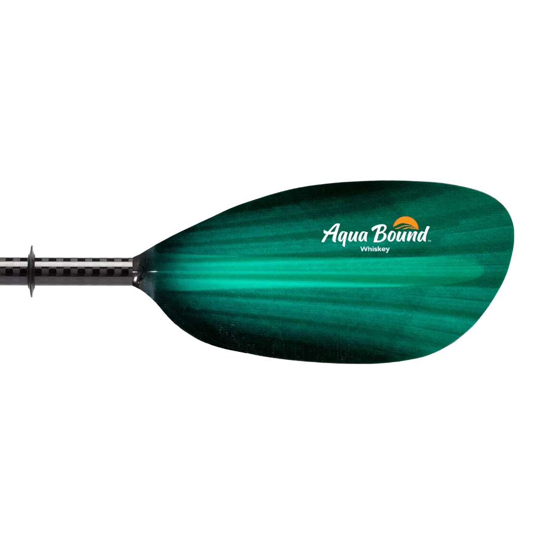 Straight Shaft Bound 2-Piece Whiskey Kayak Fiberglass Aqua Paddle