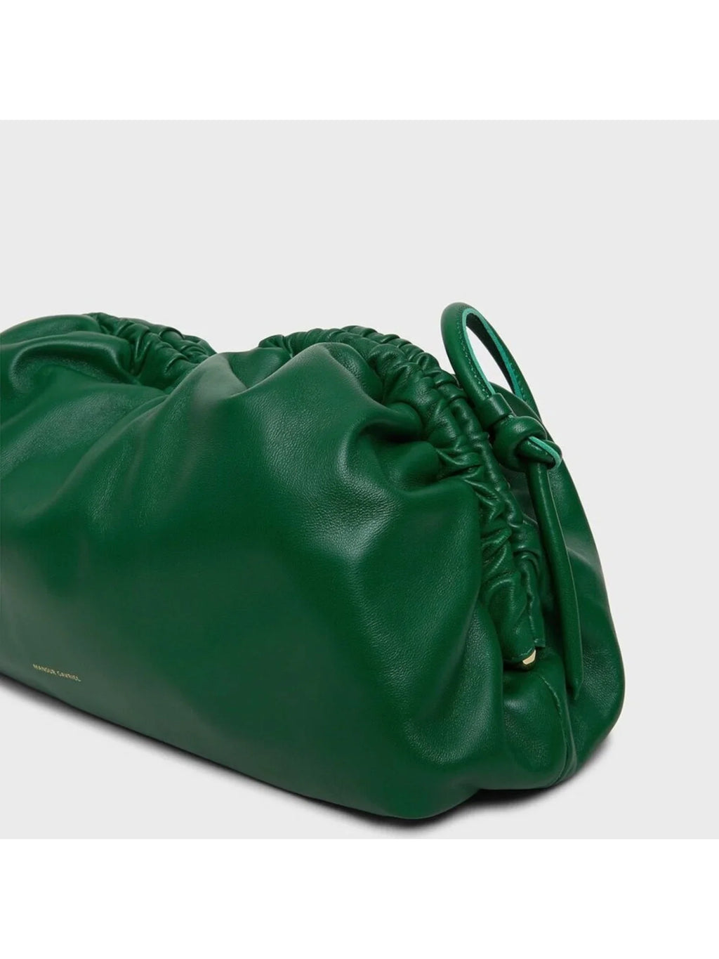 Strap Purse Leather Solid MANSUR Handbag GAVRIEL Green Single Clutch Women's