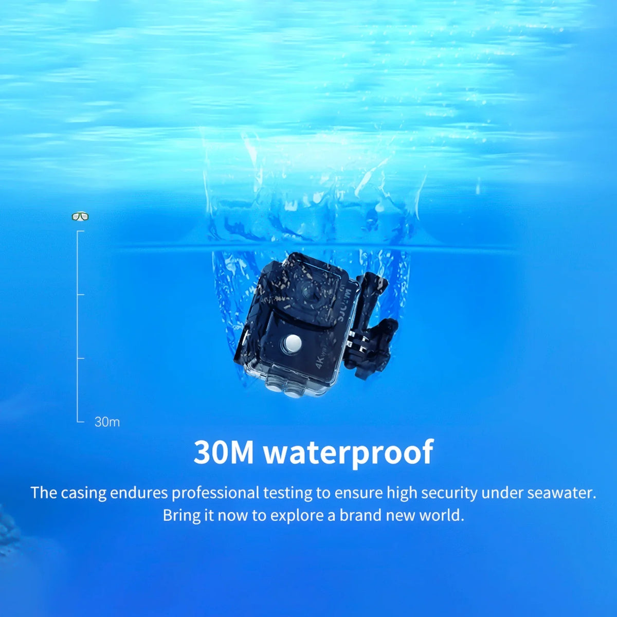 SJ4000AIR with WiFi Share 16MP , moobody 2,inch IPS Camera Photos Adventures and Screen! Your 4K with Sports