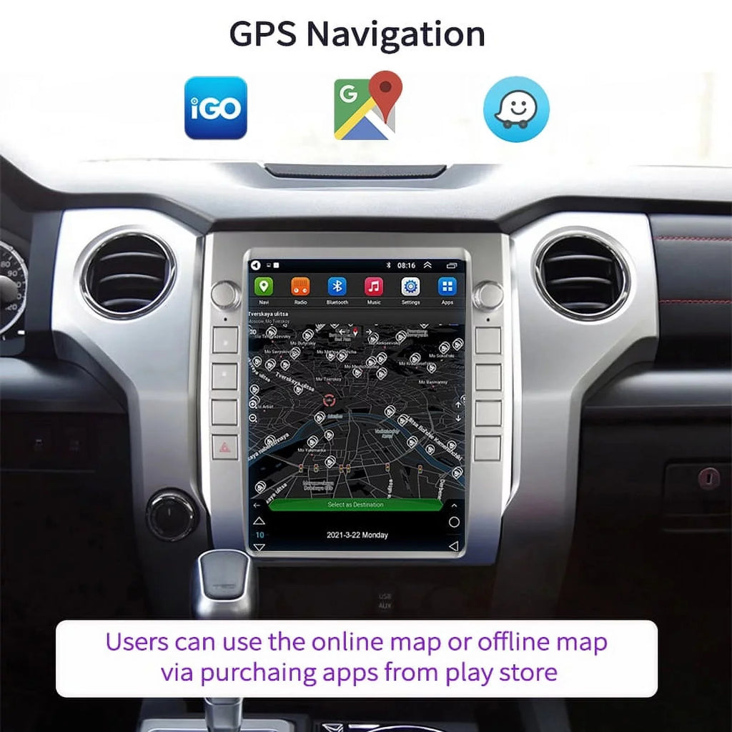 For Auto Android Tundra 2014-2020 , , Player Carplay Car Multimedia Head Toyota 4GB+64GB Radio Stereo Inch Car Built-in Unit Android 12.1