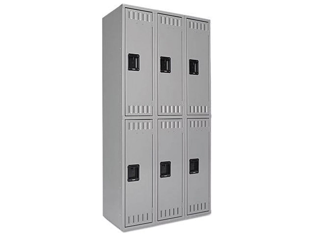 x DTS121836CMG Medium Tier 18d x Gray 36w Tennsco Locker, Double 72h,