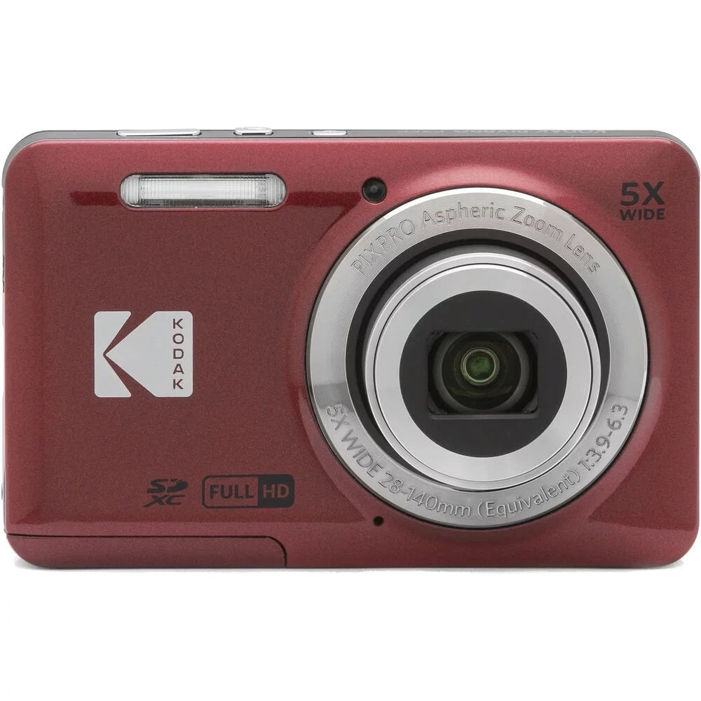 Kodak 1 Tripod PIXPRO FZ55 (Red) Warranty + Digital Yr Spider + Case+ Camera