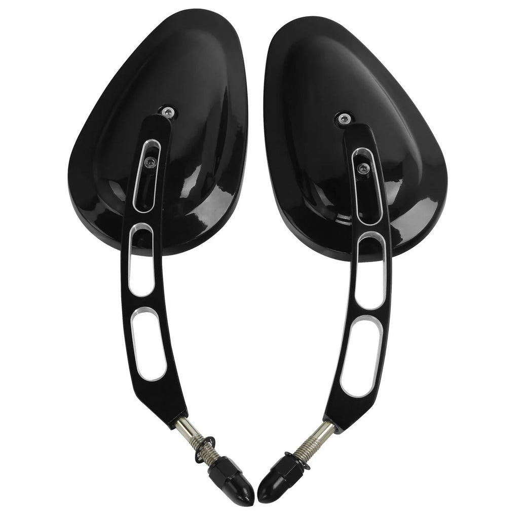 8mm Softail View 2005-2017 Rear Deluxe Mirrors Harley Fits 2016 Fits FLSTN Teledu