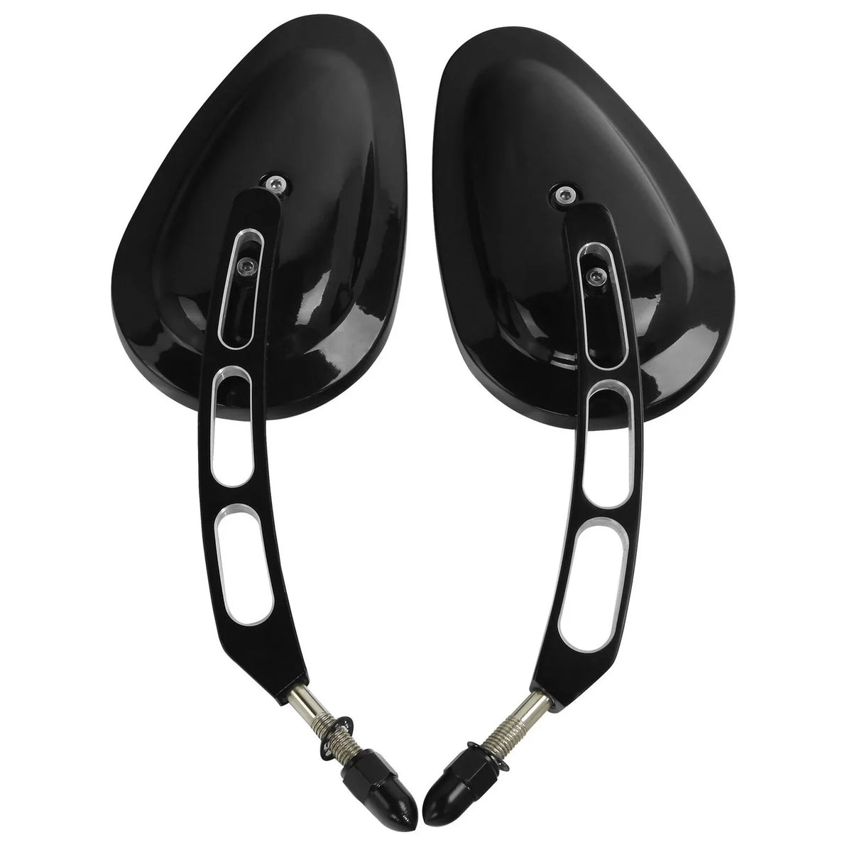 8mm Softail View 2005-2017 Rear Deluxe Mirrors Harley Fits 2016 Fits FLSTN Teledu